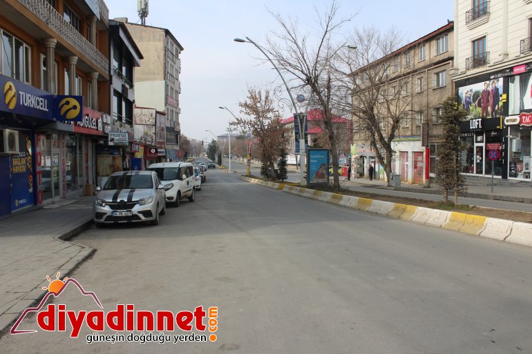 Ağrı da sokağa çıkma yasağı nedeniyle meydanlarda sessizlik hakim7