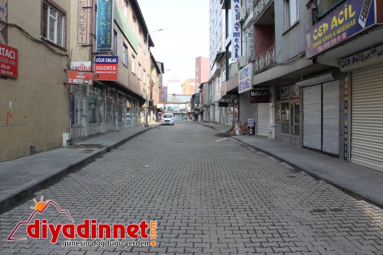 Ağrı da sokağa çıkma yasağı nedeniyle meydanlarda sessizlik hakim10