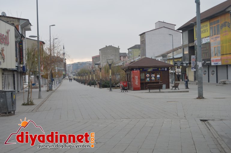 Ağrı da sokağa çıkma yasağının ilk gününde sessizlik hakim2