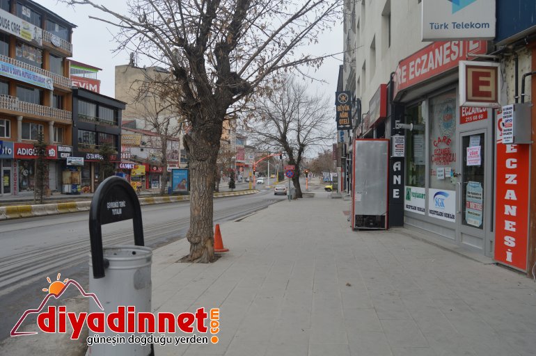 Ağrı da sokağa çıkma yasağının ilk gününde sessizlik hakim3