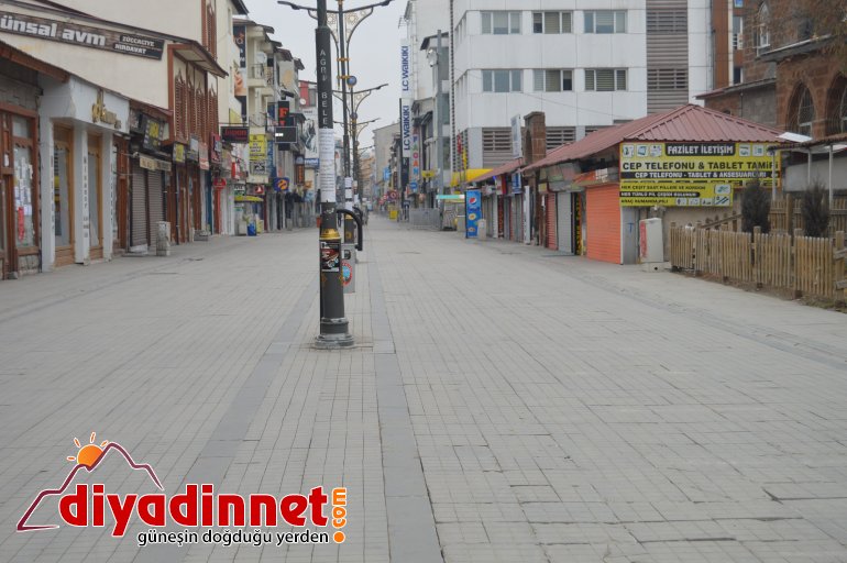 Ağrı da sokağa çıkma yasağının ilk gününde sessizlik hakim4