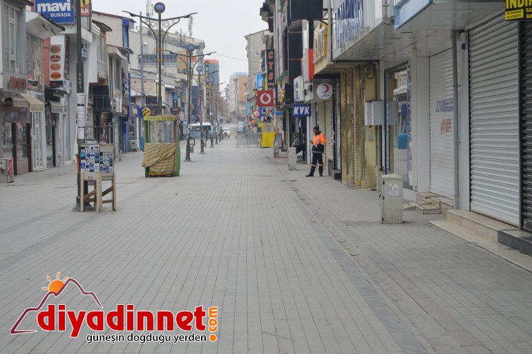 Ağrı da sokağa çıkma yasağının ilk gününde sessizlik hakim5
