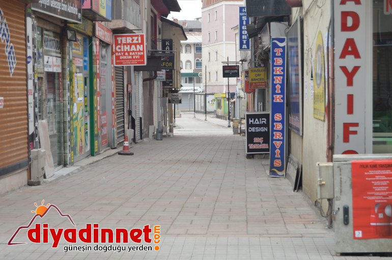 Ağrı da sokağa çıkma yasağının ilk gününde sessizlik hakim6