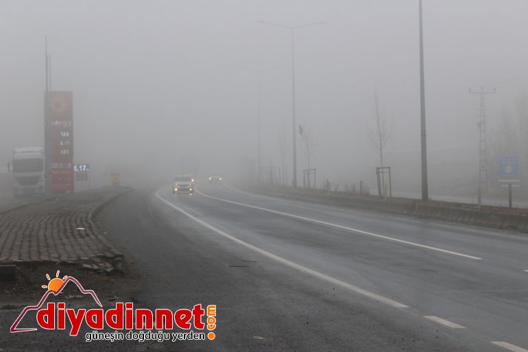 Ağrı da yoğun sis etkili oldu2