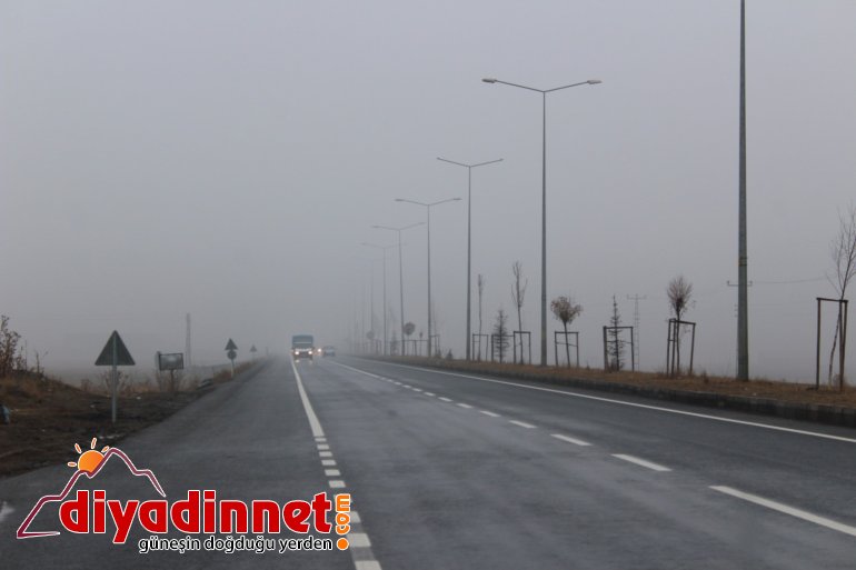 Ağrı da yoğun sis etkili oldu5