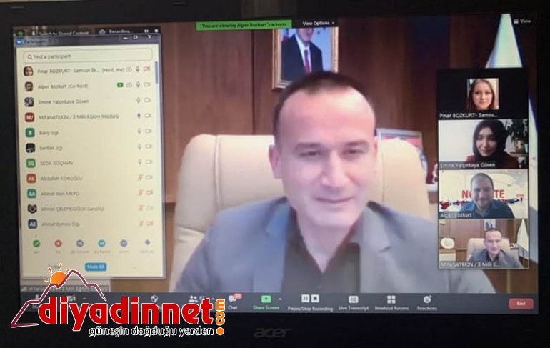 Ağrı Milli Eğitim Müdürü Tekin, Amerika'dan yönetilen bilim seminerine katıldı