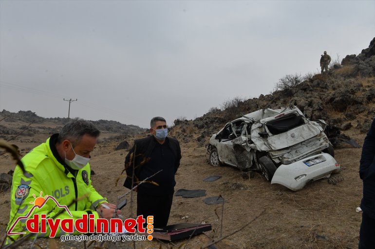 Iğdır'da otomobil uçuruma yuvarlandı: 1 yaralı