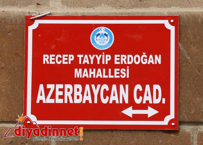 VAN ve ve Azerbaycan - isimleri bir cadde Karabağ Çaldıran