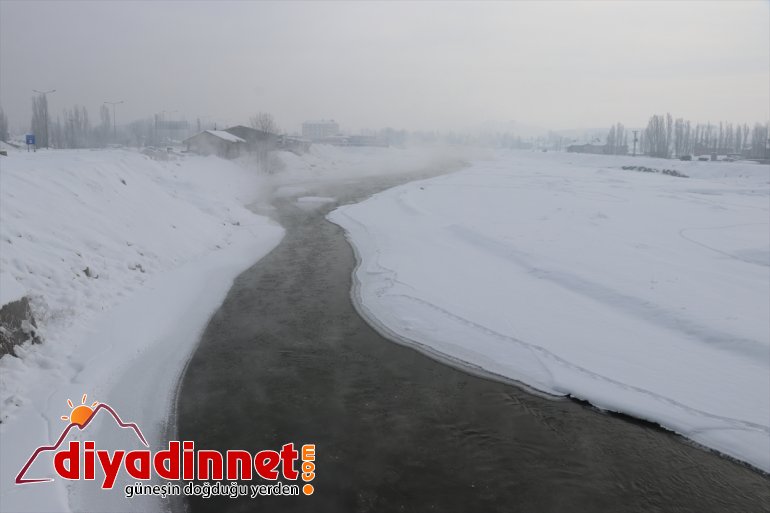 Ağrı da termometreler sıfırın altında dereceyi gösterdi5