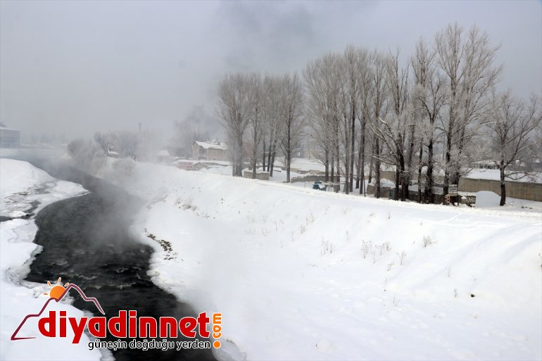 Ağrı da termometreler sıfırın altında dereceyi gösterdi10