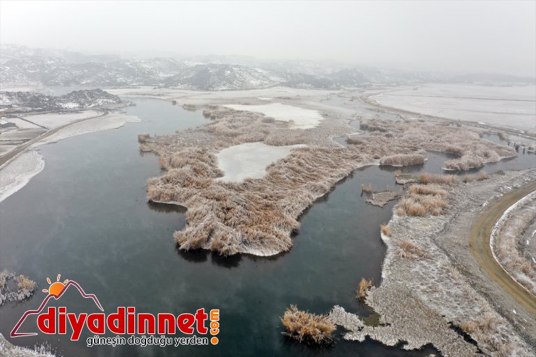 Ağrı Dağı Milli Parkı kış güzelliğiyle göz kamaştırıyor