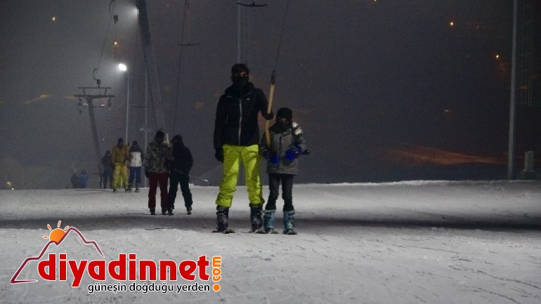 Ağrı gece kayağı ile buluştu2