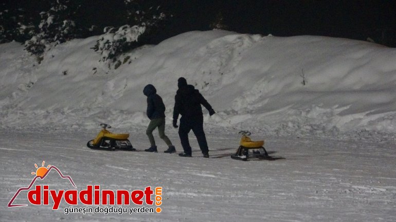 Ağrı gece kayağı ile buluştu4