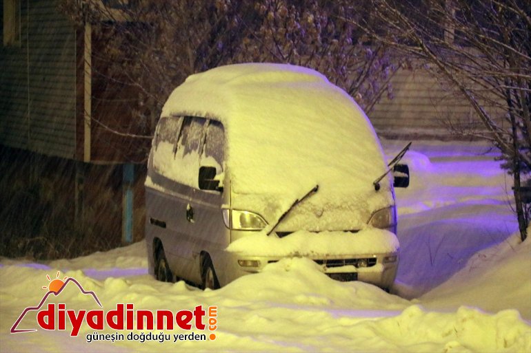 Ağrı'da kar yağışı etkili oldu