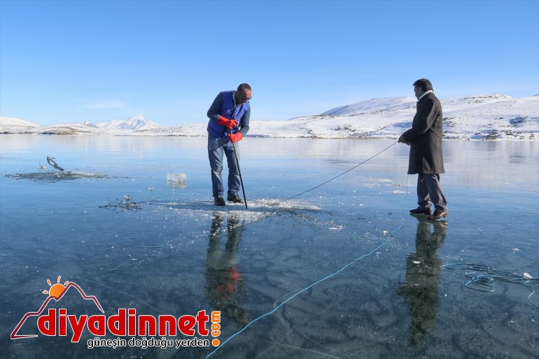 IĞDIR - buz tutan cezbediyor Balık ziyaretçilerini Gölü Yüzeyi 22