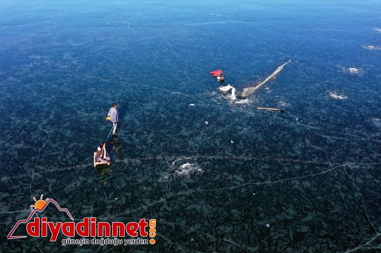 Gölü - IĞDIR cezbediyor Balık Yüzeyi ziyaretçilerini buz tutan 10