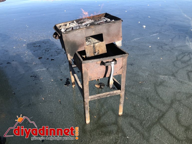 buz IĞDIR Balık - yaptılar mangal Gölü