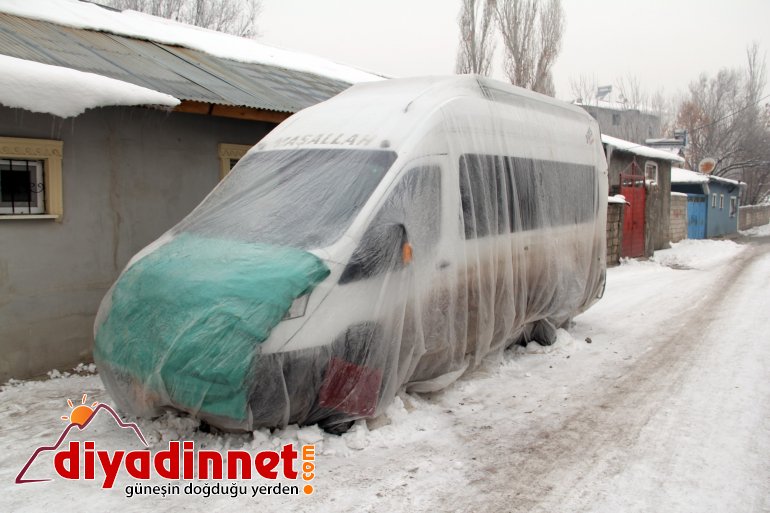 Sibirya soğukları Ağrı yı dondurdu4