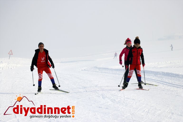 - koşucular, Ağrılı kayaklı hazırlanıyor dağlarda şampiyonalara AĞRI karlı 3