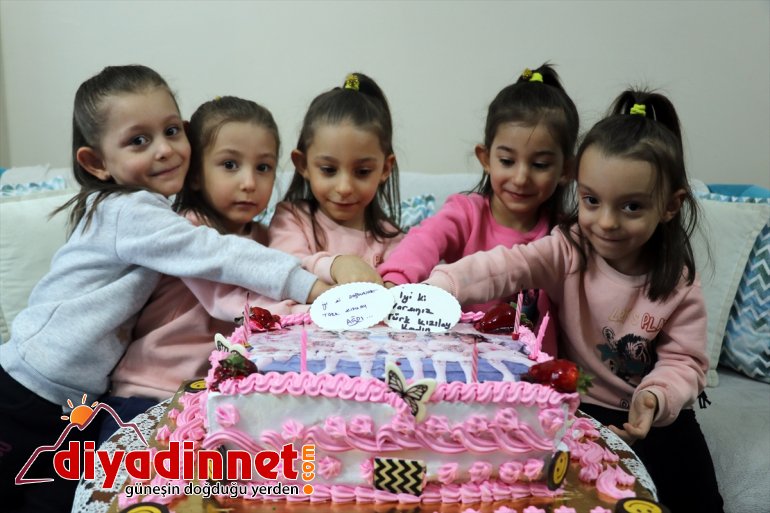 "Ağrı'nın beşizleri" beşinci yaş günlerini cıvıl cıvıl kutladı