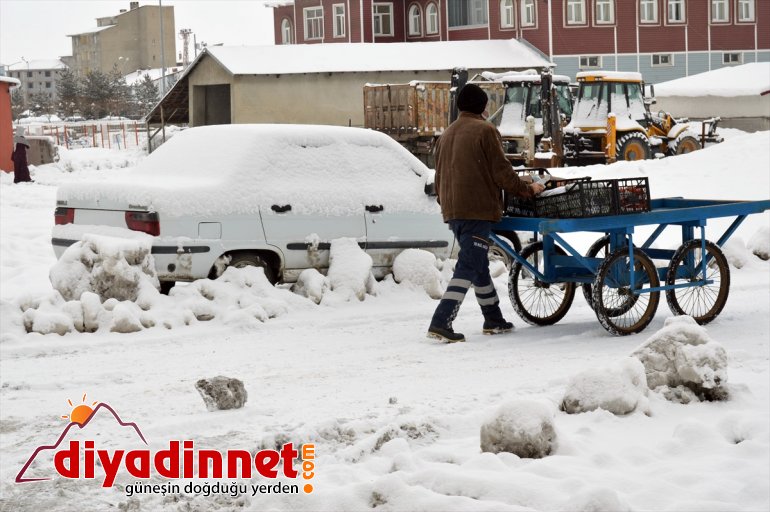 Ağrı da kar yağışı ve soğuk hava etkili oluyor6