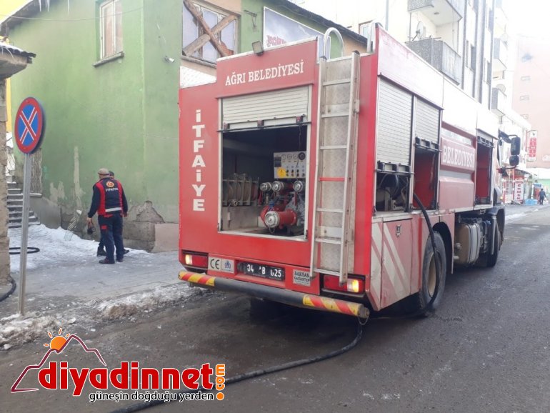 Ağrı da korkutan yangın2