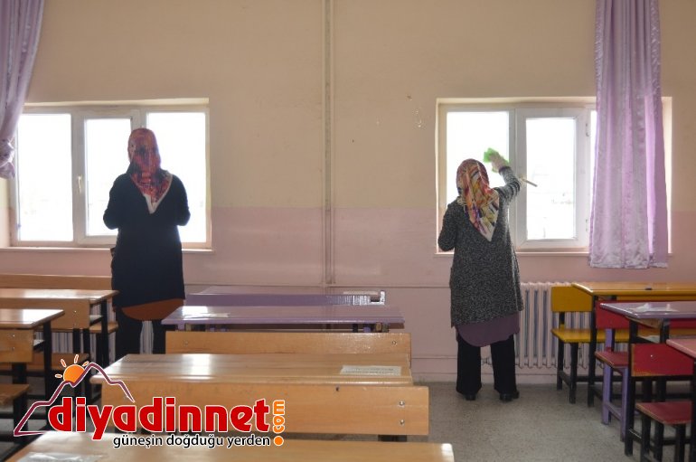 Ağrı da köy okulları yüz yüze eğitime hazır5