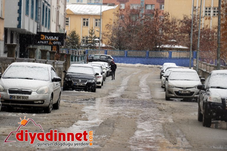 Ağrı kar yağışıyla yeniden beyaza büründü7
