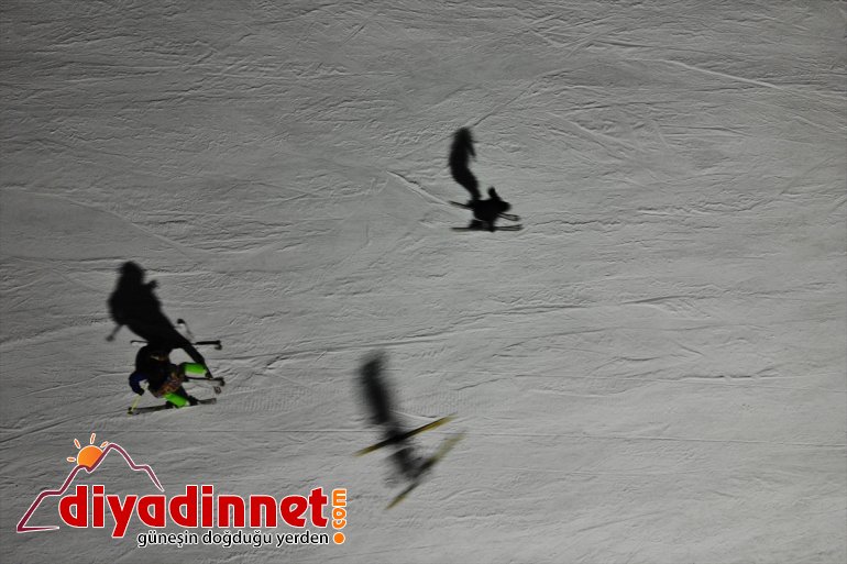 aydınlatılan de Pistleri Merkezi AĞRI Küpkıran - geceleri keyfi Kayak sunuyor kayak 11