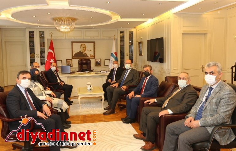 AİÇÜ Rektörü Prof Dr Karabulut ETÜ heyetini misafir etti3