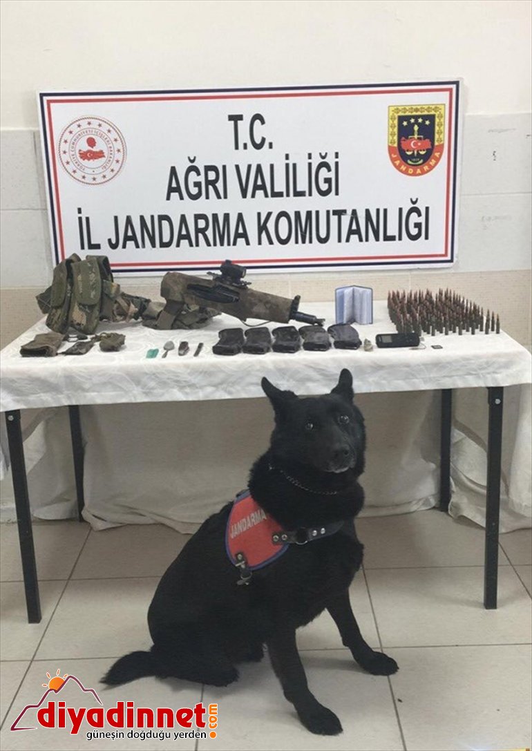 "Eren-3 Ağrı Dağı Operasyonu"nda teröristlere ait 1 tüfek ve 2 el bombası ele geçirildi