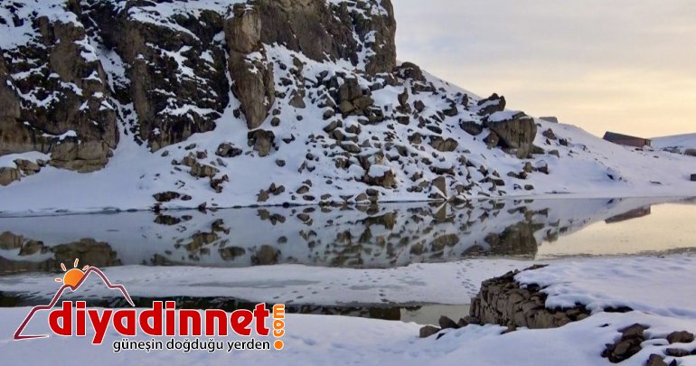 Kısmen buz tutan Yazıcı Barajı fotoğraf tutkunlarının ilgi odağı oldu2