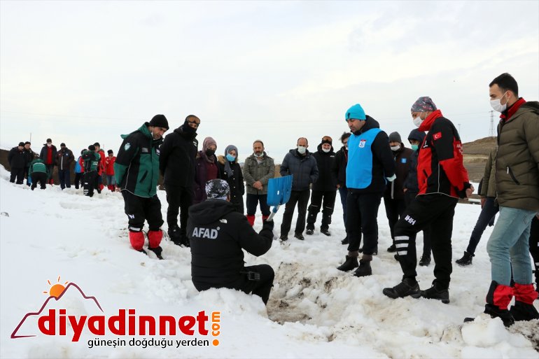 yapılan tatbikatı gerçeğini aratmadı çığ Ağrı