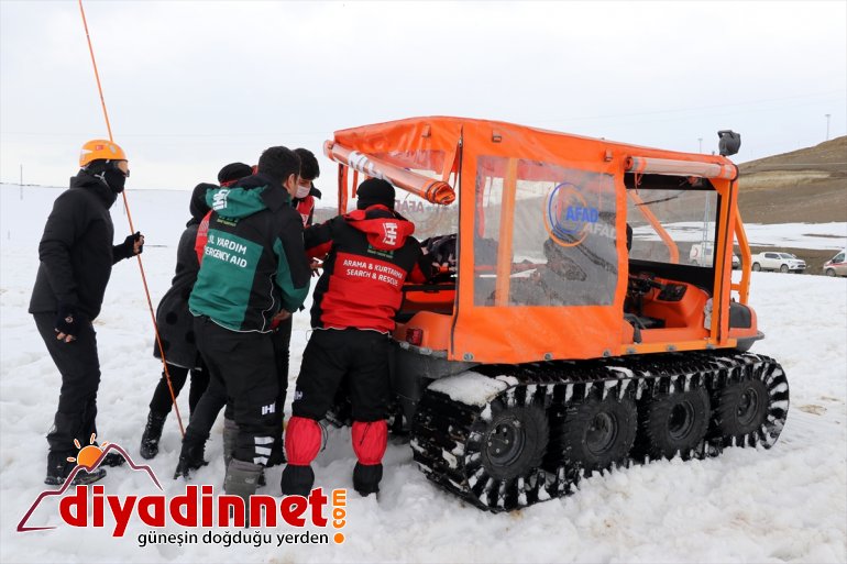 gerçeğini aratmadı tatbikatı yapılan çığ Ağrı