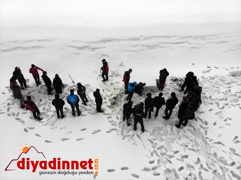 yapılan tatbikatı gerçeğini çığ aratmadı Ağrı