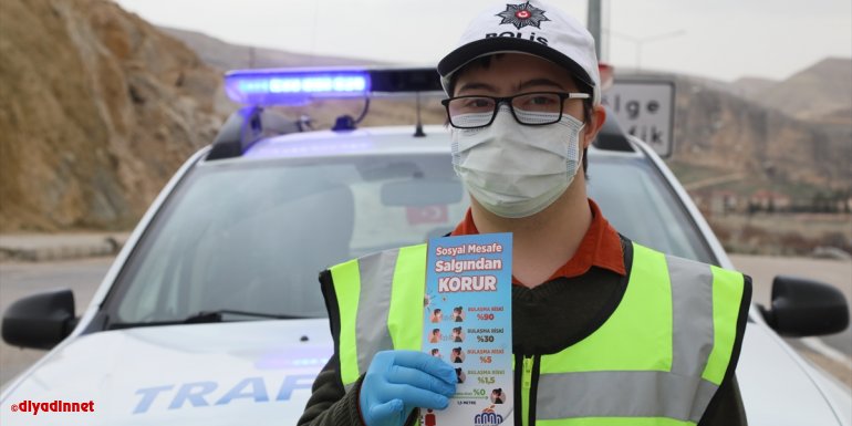 Down sendromu Burak, trafik polisi oldu1