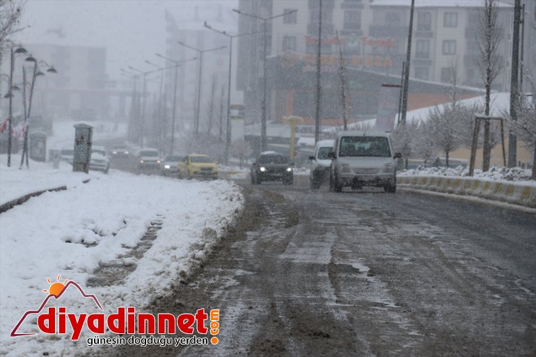 Erzurum ve Ağrı da kar yağışı etkili oldu3