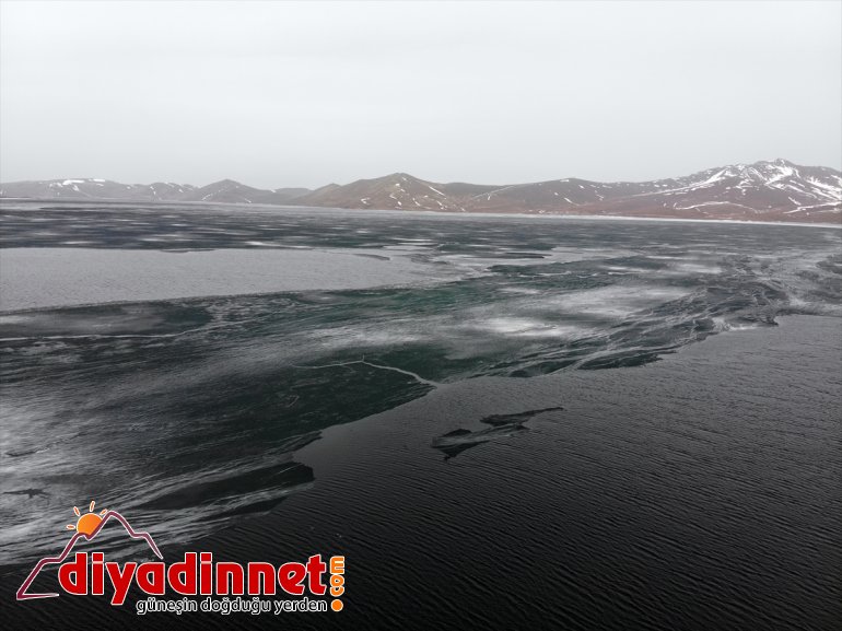 doğa başladı çözülmeye - harikası kaplı Buzla Balık AĞRI Gölü 12