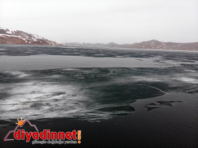 çözülmeye Buzla harikası doğa kaplı AĞRI - Balık Gölü başladı 13