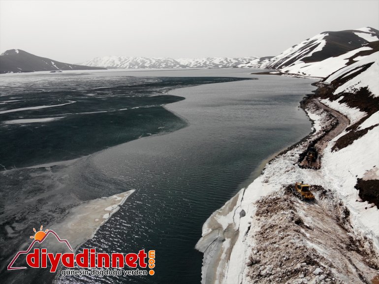 çözülmeye Gölü - başladı Balık harikası kaplı Buzla doğa AĞRI 5