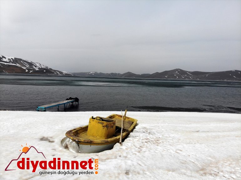başladı harikası AĞRI Gölü Balık kaplı Buzla çözülmeye doğa - 10