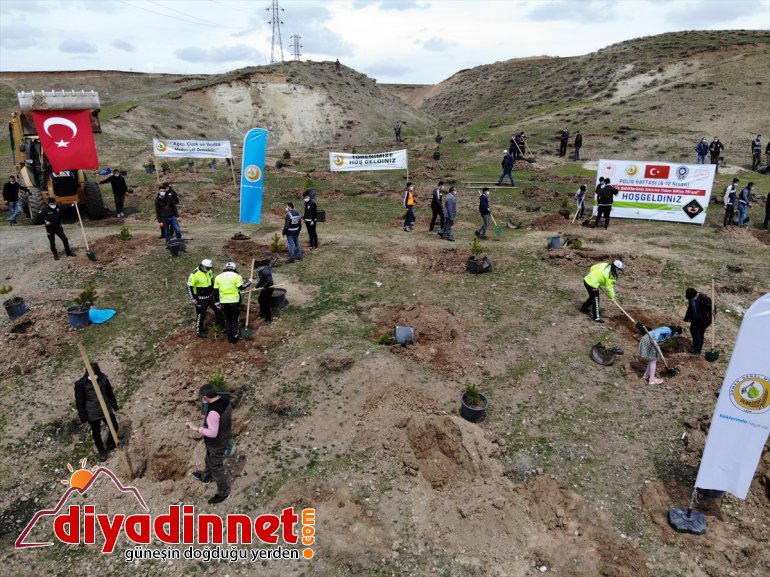 - dikti Polisler meslektaşlarının AĞRI fidan şehit anısına 2