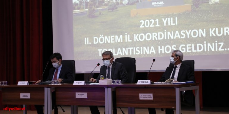 Bingöl'de İl Koordinasyon Kurulu toplantısı yapıldı