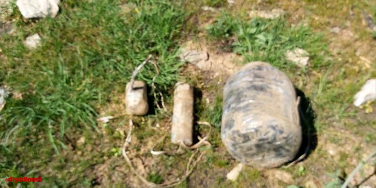 Bitlis'te amonyum nitratla güçlendirilmiş el yapımı patlayıcı ile top mühimmatı bulundu