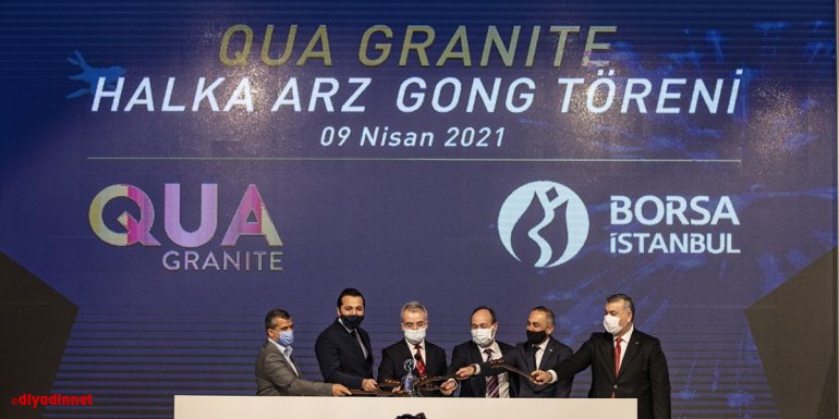 Borsa İstanbul'da gong Qua Granite için çaldı