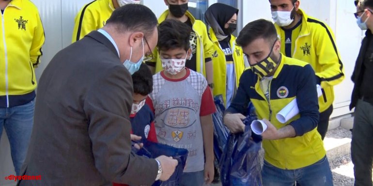 Fenerbahçelilerden depremzede çocuklara yardım eli