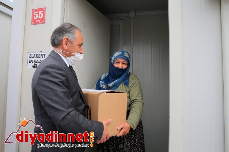 kolisi geçici 5,5 yardımı depremzedelere Elazığ