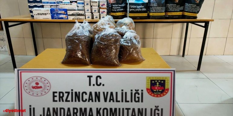 Erzincan'da 40 bin 800 makaron ve 60 kilogram tütün ele geçirildi