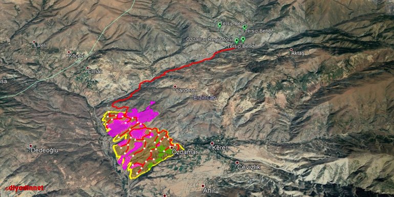 Erzincan'daki Kemah Özdamar Regülatör Sulaması inşaatına başlanıyor