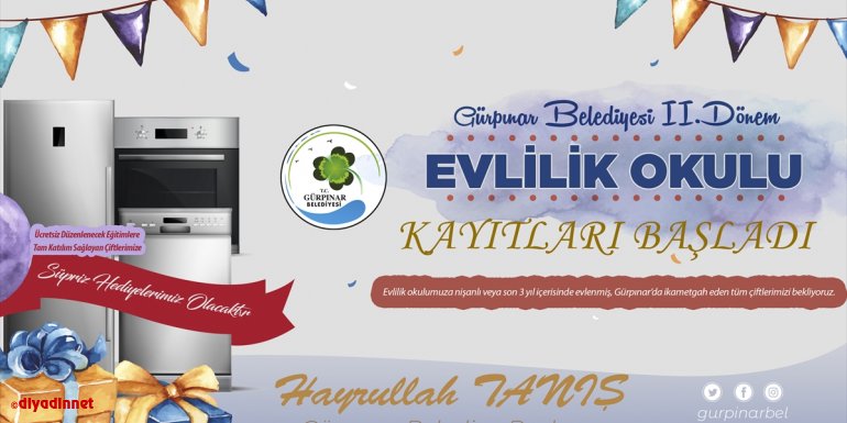 Gürpınar Belediyesi ikinci dönem evlilik okulu kayıtları başladı